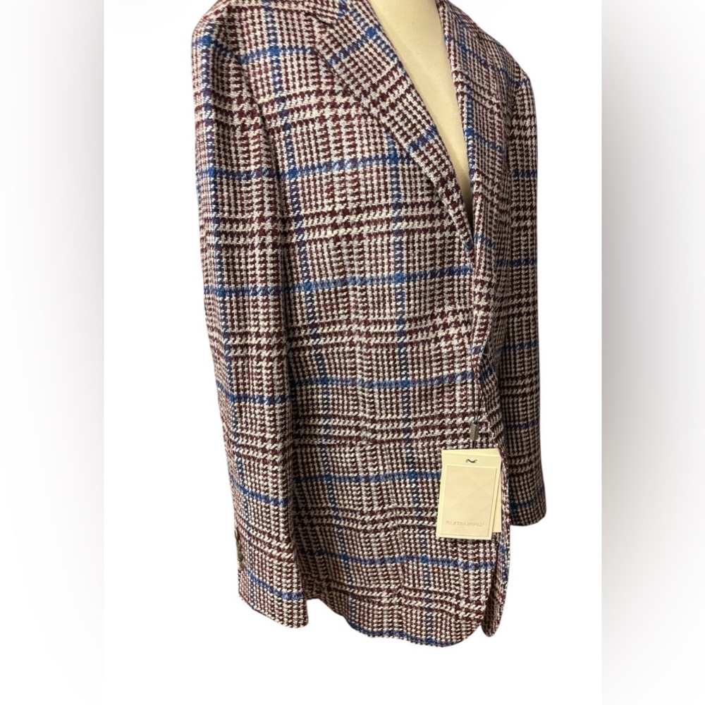 Suitsupply Brown and Blue Checkered Blazer - Picture 6 of 17